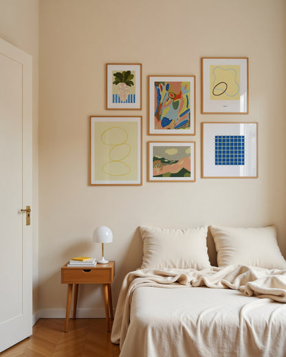 Color Study Gallery Wall | Modern Abstract Art Set