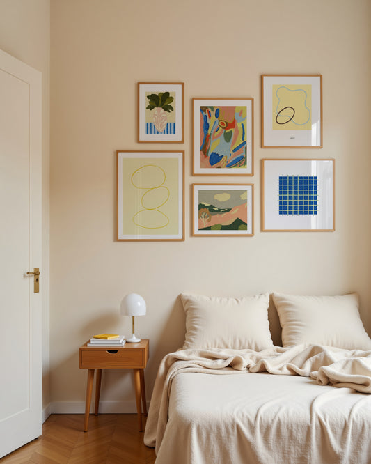 Color Study Gallery Wall | Modern Abstract Art Set