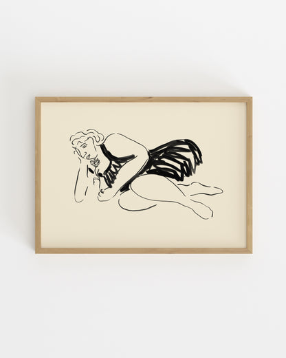 Figurative Sketch Printable Wall Art | Digital Download printable wall art by Paperhus
