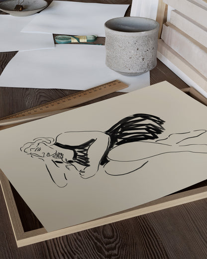 Figurative Sketch Printable Wall Art | Digital Download printable wall art by Paperhus
