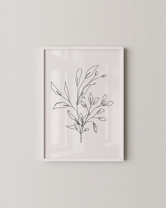 Botanical Line Print- Wall Art -Paperhus- Printable wall art - Instant downloads - DIY home decor -Paperhus