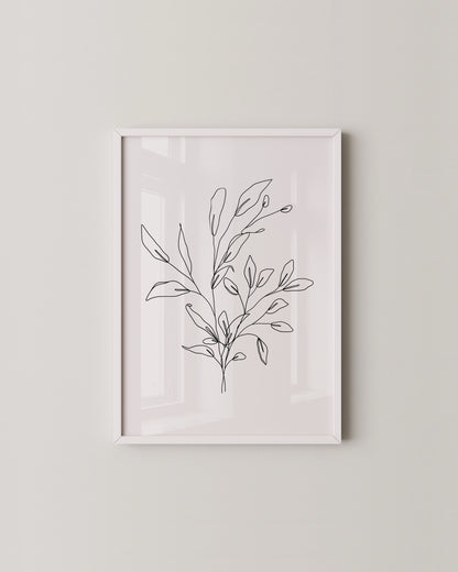 Botanical Line Art Set- Wall Art -Paperhus- Printable wall art - Instant downloads - DIY home decor -Paperhus