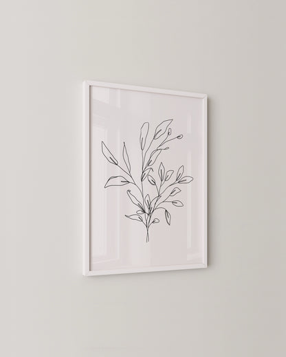 Botanical Line Print- Wall Art -Paperhus- Printable wall art - Instant downloads - DIY home decor -Paperhus