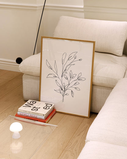 Botanical Line Print- Wall Art -Paperhus- Printable wall art - Instant downloads - DIY home decor -Paperhus