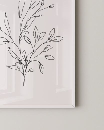 Botanical Line Print- Wall Art -Paperhus- Printable wall art - Instant downloads - DIY home decor -Paperhus