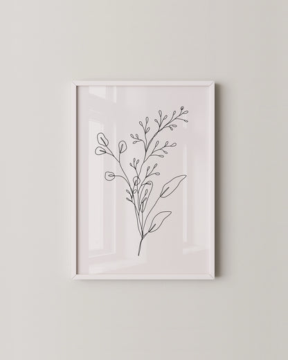 Botanical Line Art Set- Wall Art -Paperhus- Printable wall art - Instant downloads - DIY home decor -Paperhus
