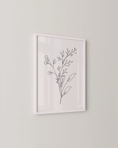 Botanical Line Print- Wall Art -Paperhus- Printable wall art - Instant downloads - DIY home decor -Paperhus