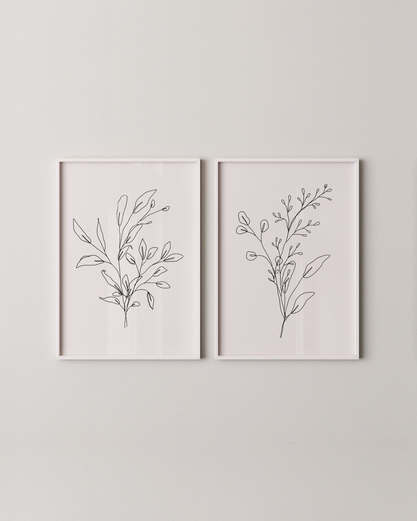 Botanical Line Art Set- Wall Art -Paperhus- Printable wall art - Instant downloads - DIY home decor -Paperhus
