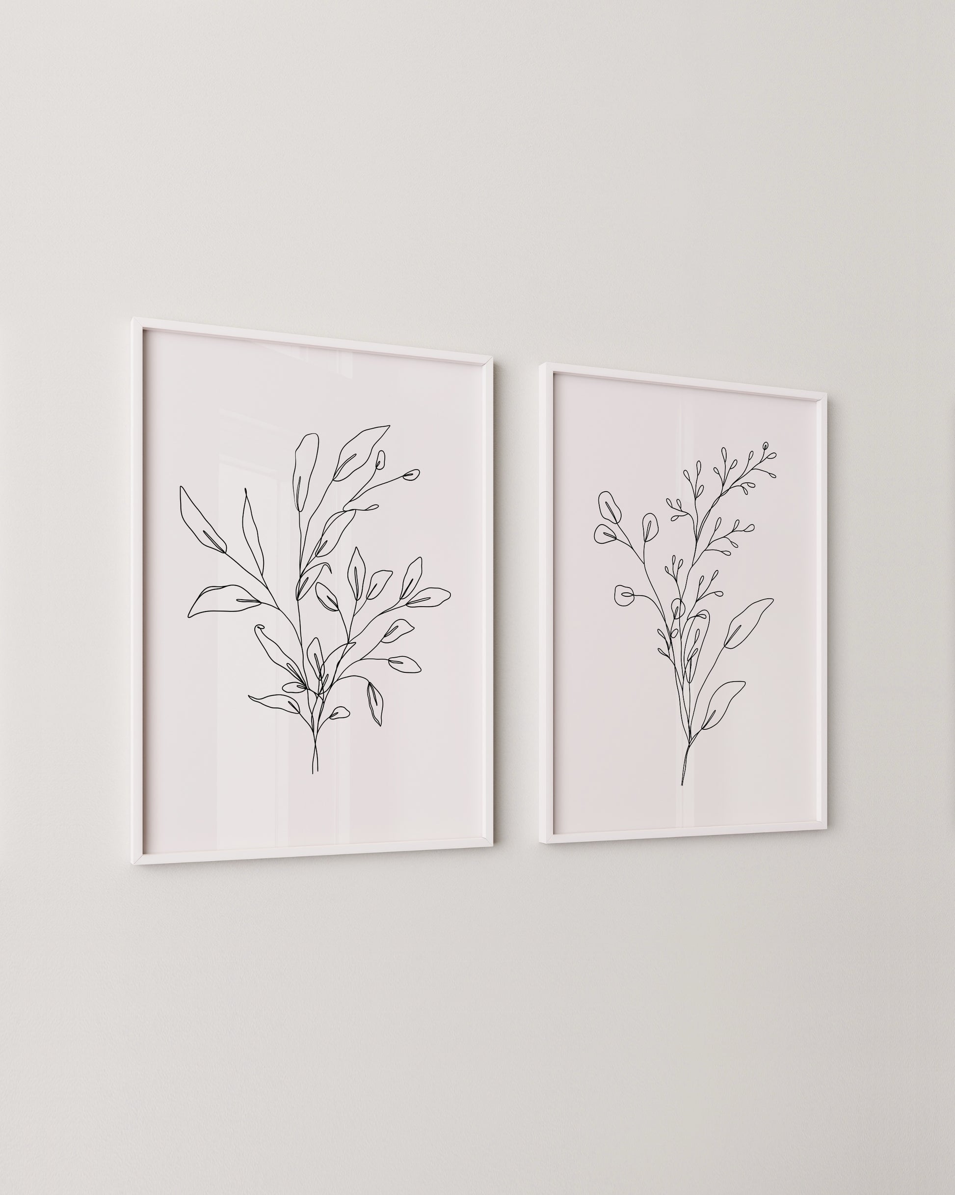 Botanical Line Art Set- Wall Art -Paperhus- Printable wall art - Instant downloads - DIY home decor -Paperhus
