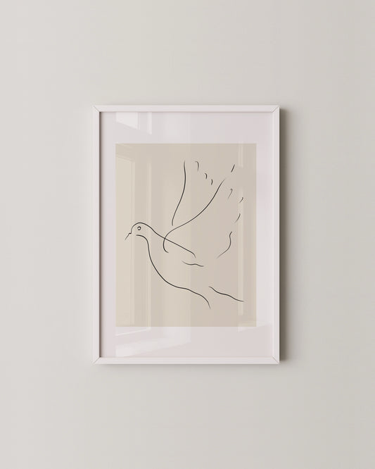 Dove of Peace Print- Wall Art -Paperhus- Printable wall art - Instant downloads - DIY home decor -Paperhus