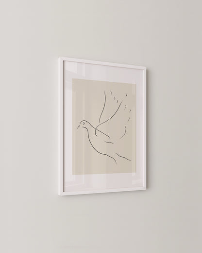 Dove of Peace Print- Wall Art -Paperhus- Printable wall art - Instant downloads - DIY home decor -Paperhus