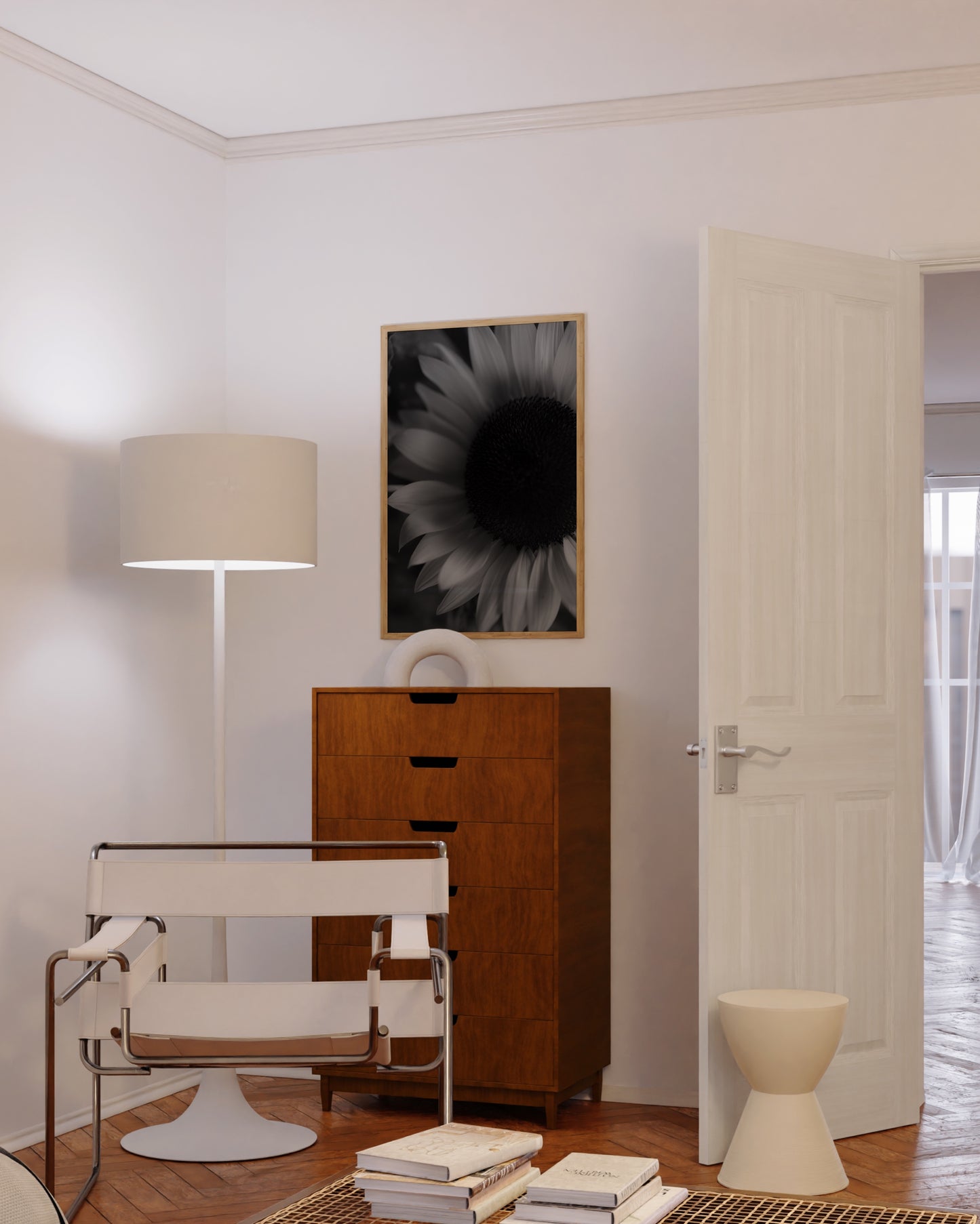 Moody Tones. Sunflower printable wall art by Paperhus