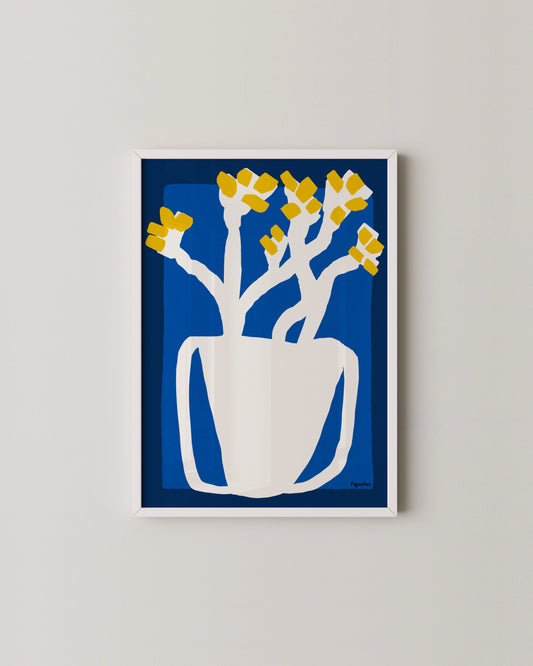 Bold Blue Vase Print- Wall Art -Paperhus- Printable wall art - Instant downloads - DIY home decor -Paperhus