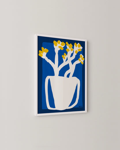 Bold Blue Vase Print- Wall Art -Paperhus- Printable wall art - Instant downloads - DIY home decor -Paperhus