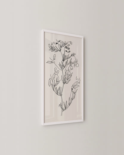 Sweet Pea Print- Wall Art -Paperhus- Printable wall art - Instant downloads - DIY home decor -Paperhus