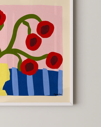 Playful Blooms Print- Wall Art -Paperhus- Printable wall art - Instant downloads - DIY home decor -Paperhus