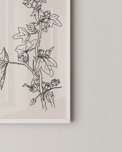 Wild Mallow Print- Wall Art -Paperhus- Printable wall art - Instant downloads - DIY home decor -Paperhus