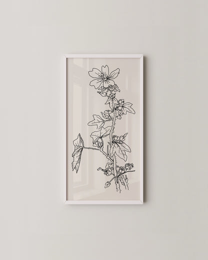Wild Mallow Print- Wall Art -Paperhus- Printable wall art - Instant downloads - DIY home decor -Paperhus