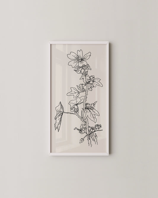 Wild Mallow Print- Wall Art -Paperhus- Printable wall art - Instant downloads - DIY home decor -Paperhus