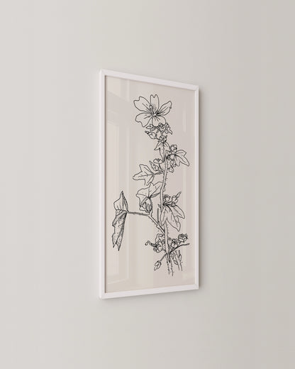 Wild Mallow Print- Wall Art -Paperhus- Printable wall art - Instant downloads - DIY home decor -Paperhus