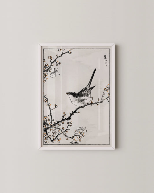 Bush Warbler Print- Wall Art -Paperhus- Printable wall art - Instant downloads - DIY home decor -Paperhus