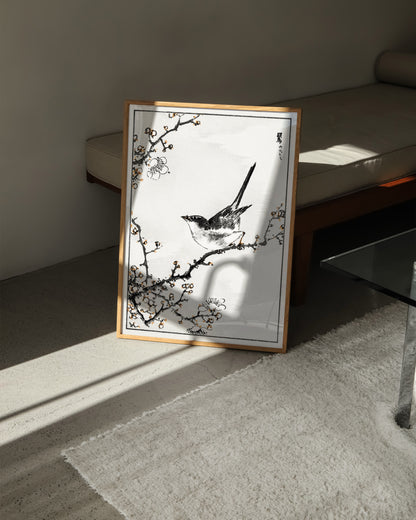 Bush Warbler Print- Wall Art -Paperhus- Printable wall art - Instant downloads - DIY home decor -Paperhus