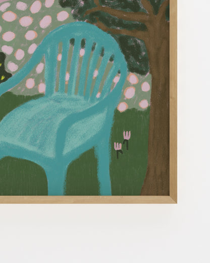 Still Life. Garden Chair printable wall art by Paperhus