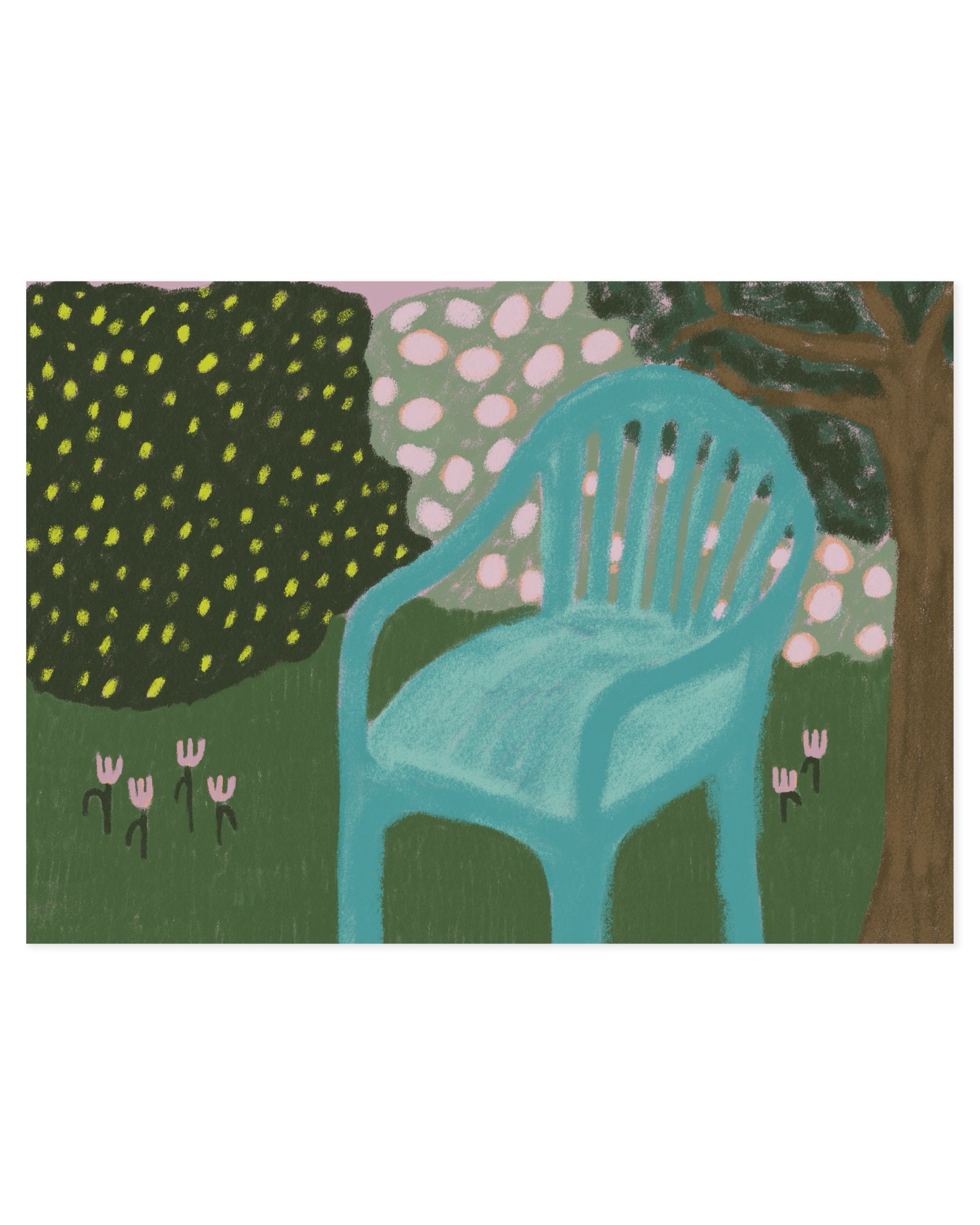 Still Life. Garden Chair printable wall art by Paperhus