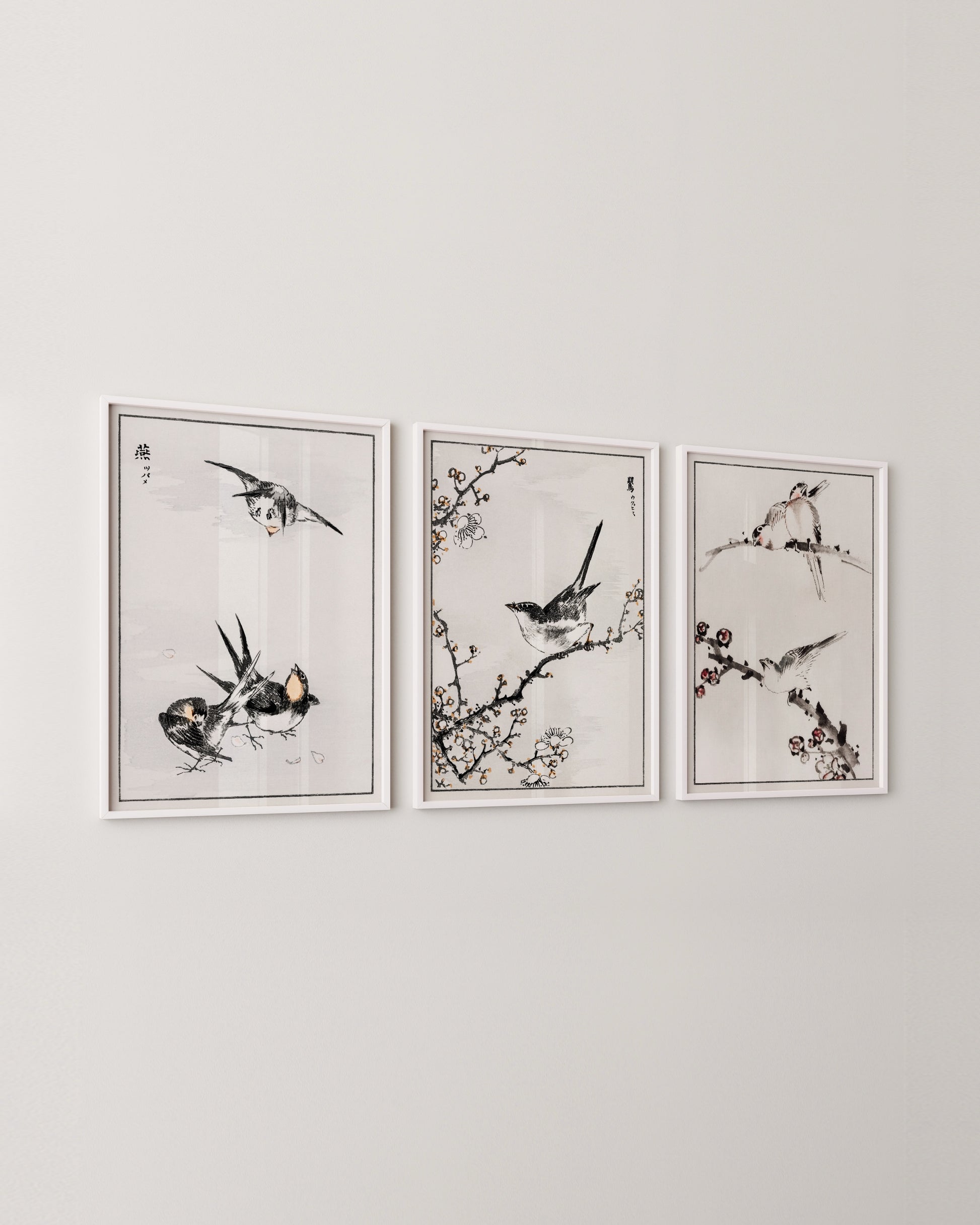 Japanese Bird Set- Wall Art -Paperhus- Printable wall art - Instant downloads - DIY home decor -Paperhus