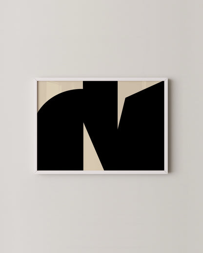 Black & Beige Print- Wall Art -Paperhus- Printable wall art - Instant downloads - DIY home decor -Paperhus