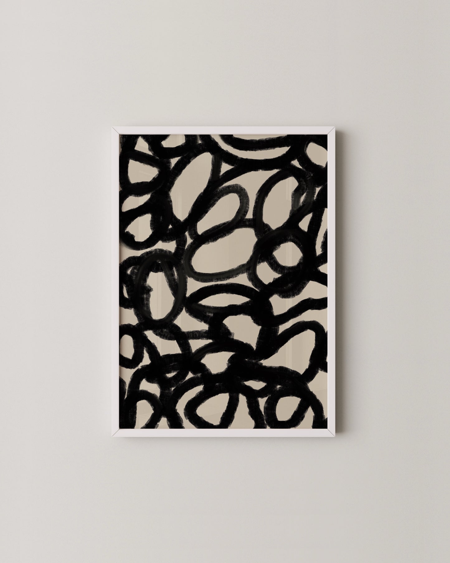 Black Scribble Print- Wall Art -Paperhus- Printable wall art - Instant downloads - DIY home decor -Paperhus