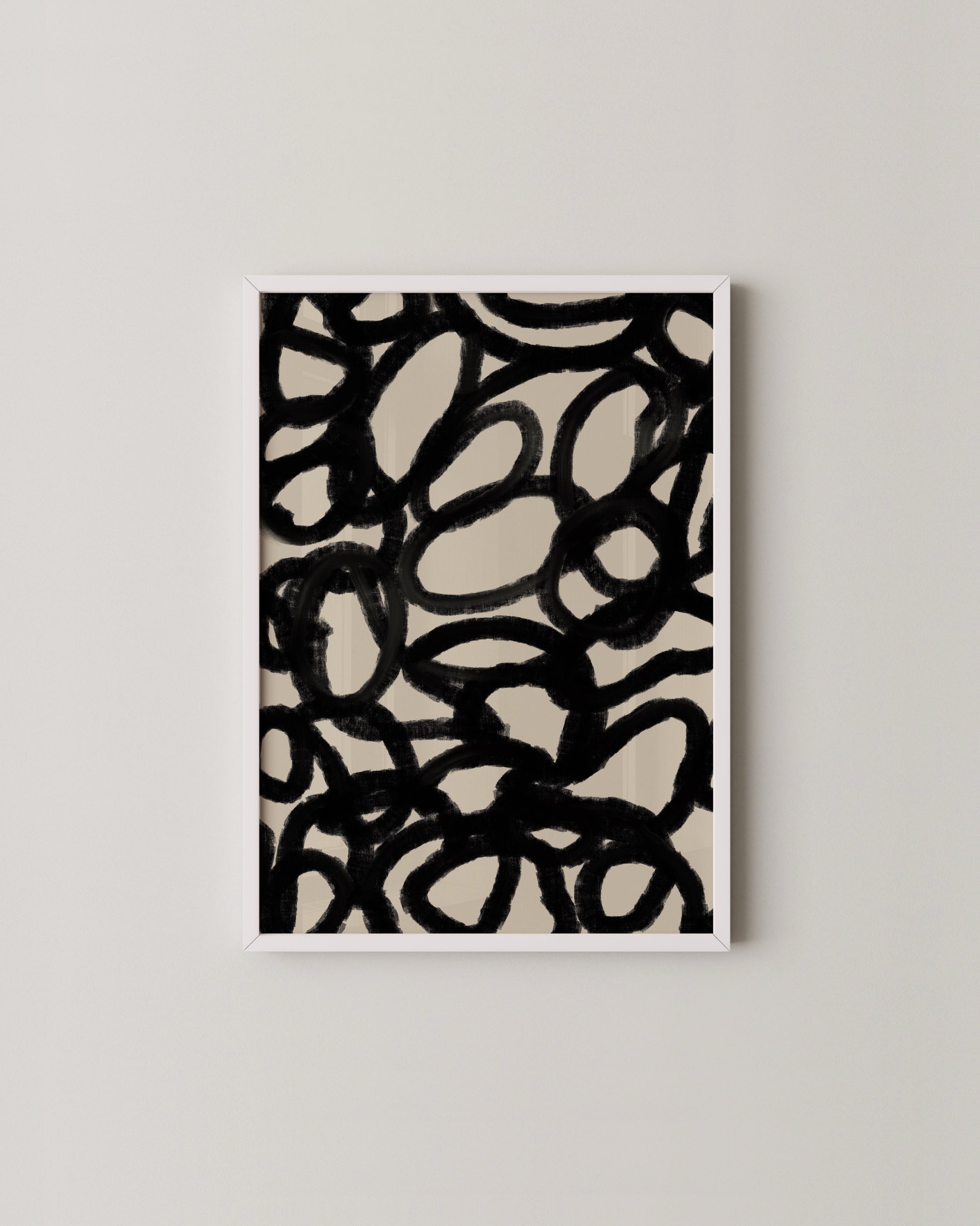 Black Scribble Print- Wall Art -Paperhus- Printable wall art - Instant downloads - DIY home decor -Paperhus