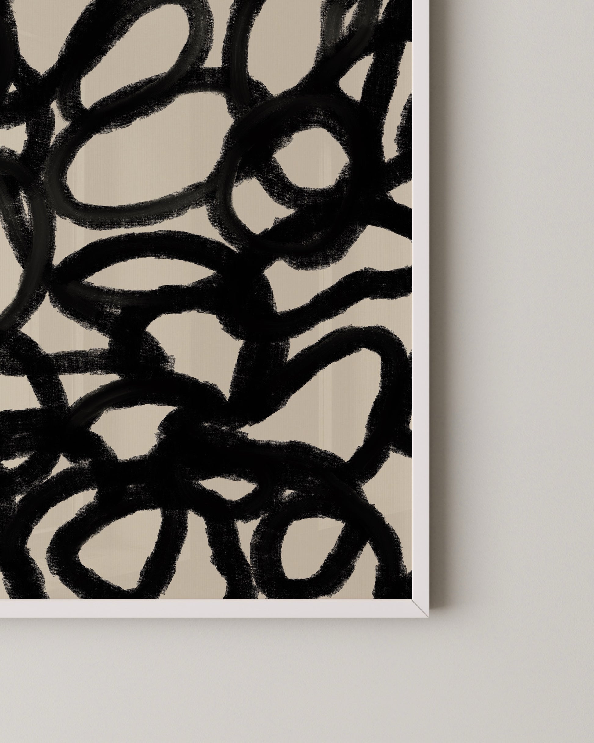 Black Scribble Print- Wall Art -Paperhus- Printable wall art - Instant downloads - DIY home decor -Paperhus