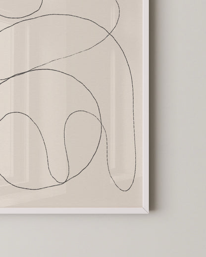 Continuous Line Print- Wall Art -Paperhus- Printable wall art - Instant downloads - DIY home decor -Paperhus
