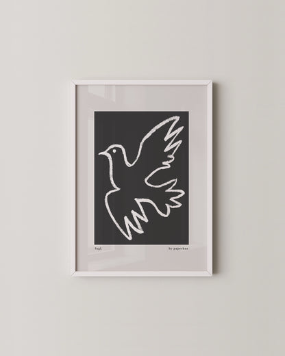 Fugl Print- Wall Art -Paperhus- Printable wall art - Instant downloads - DIY home decor -Paperhus