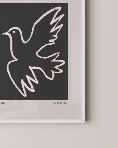 Fugl Print- Wall Art -Paperhus- Printable wall art - Instant downloads - DIY home decor -Paperhus