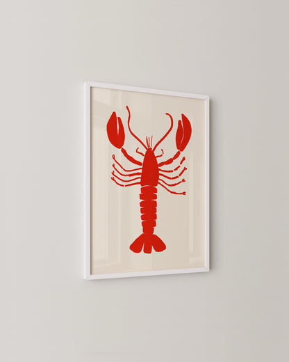 Red Lobster Print- Wall Art -Paperhus- Printable wall art - Instant downloads - DIY home decor -Paperhus