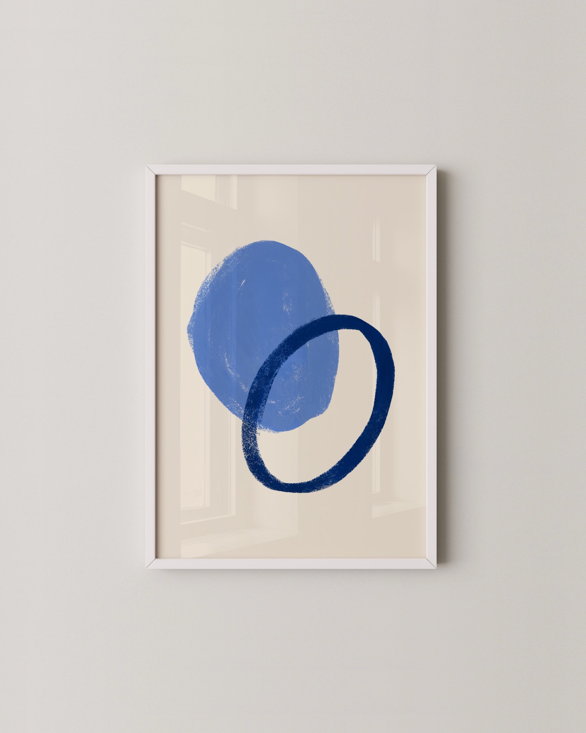 Blue Shapes Print- Wall Art -Paperhus- Printable wall art - Instant downloads - DIY home decor -Paperhus