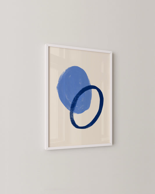 Blue Shapes Print