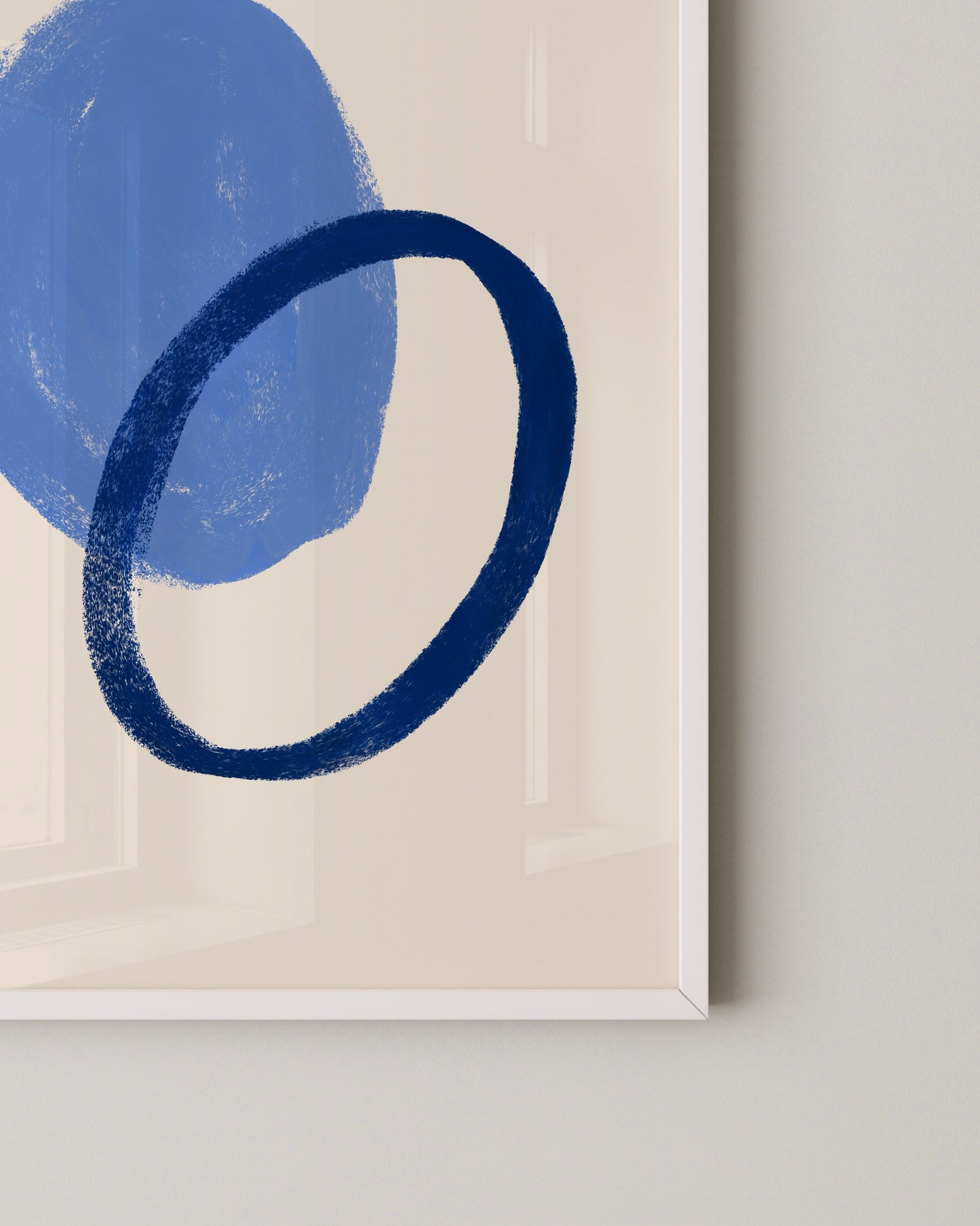 Blue Shapes Print- Wall Art -Paperhus- Printable wall art - Instant downloads - DIY home decor -Paperhus