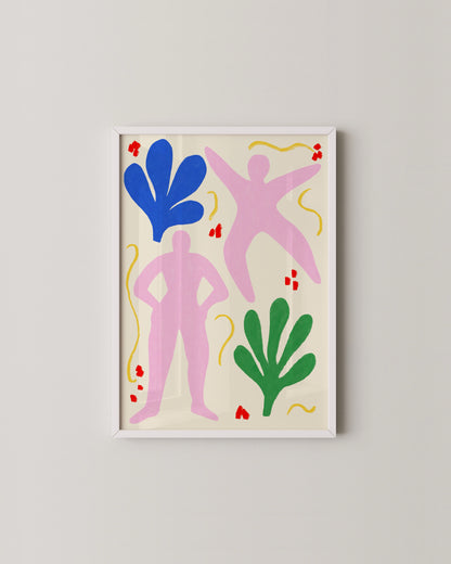 Pink Figures Print- Wall Art -Paperhus- Printable wall art - Instant downloads - DIY home decor -Paperhus