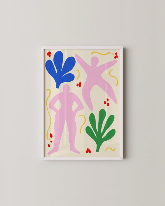 Pink Figures Print