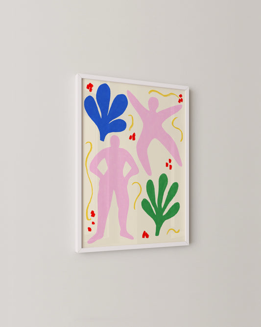 Pink Figures Print