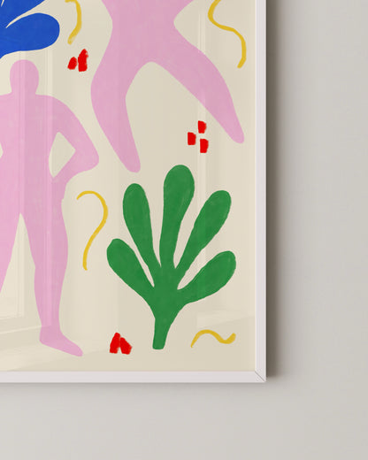 Pink Figures Print- Wall Art -Paperhus- Printable wall art - Instant downloads - DIY home decor -Paperhus