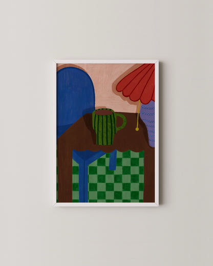 Mug Of Coffee Print | Playful Modern Still Life Art