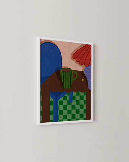 Mug Of Coffee Print | Playful Modern Still Life Art