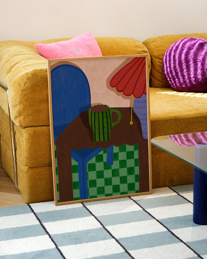 Mug Of Coffee Print | Playful Modern Still Life Art