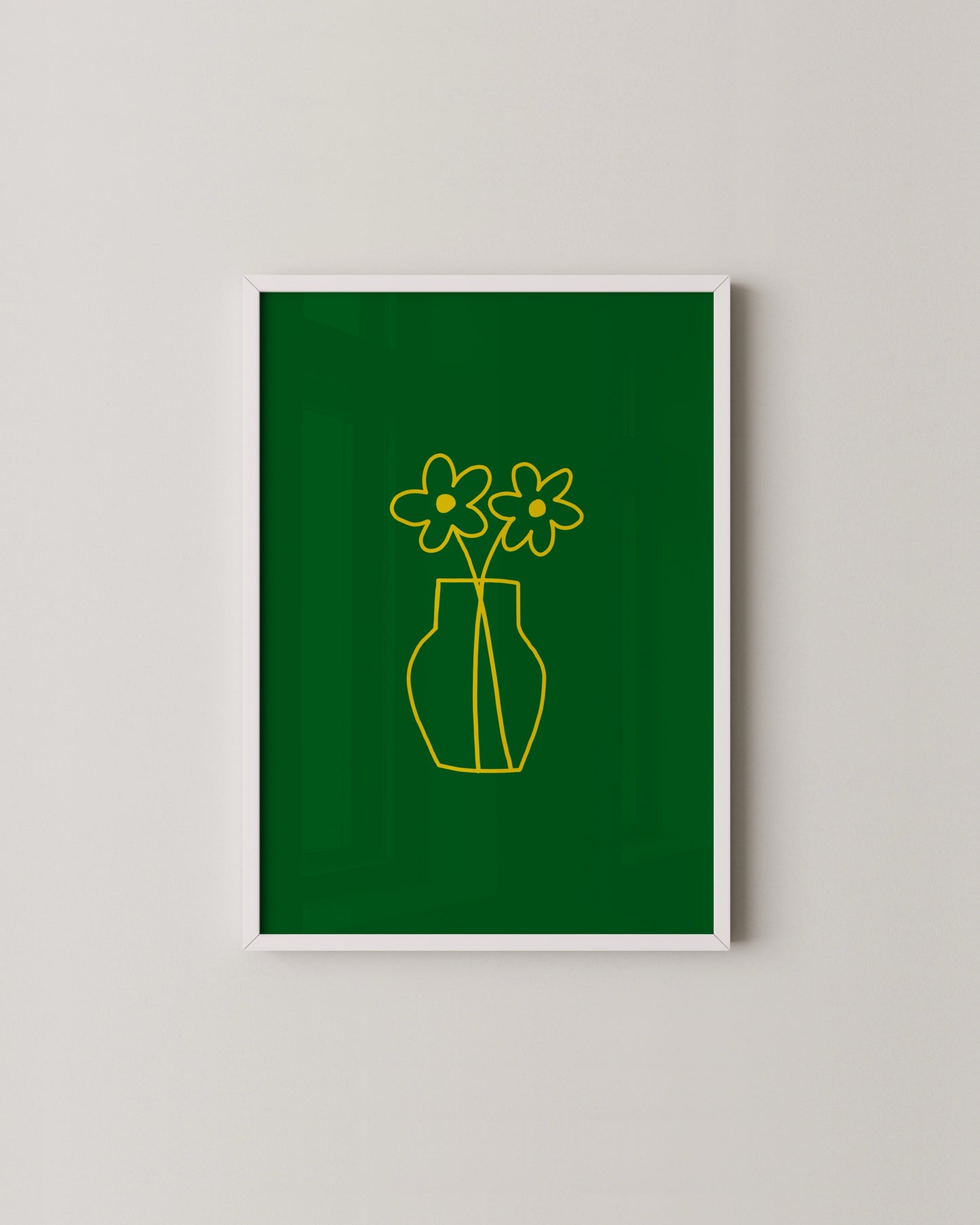 Yellow Vase Print- Wall Art -Paperhus- Printable wall art - Instant downloads - DIY home decor -Paperhus