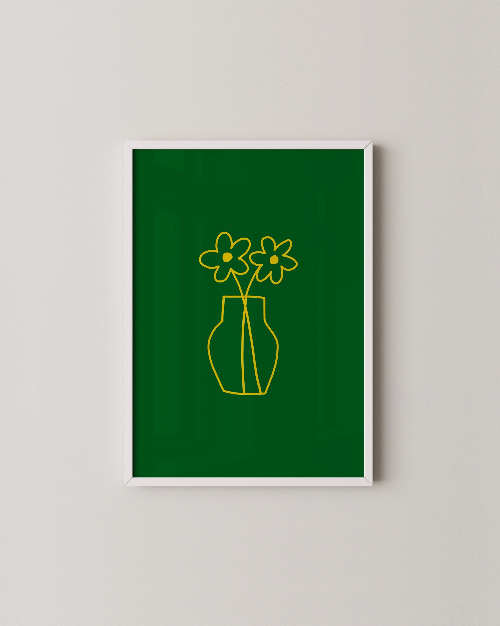 Yellow Vase Print- Wall Art -Paperhus- Printable wall art - Instant downloads - DIY home decor -Paperhus