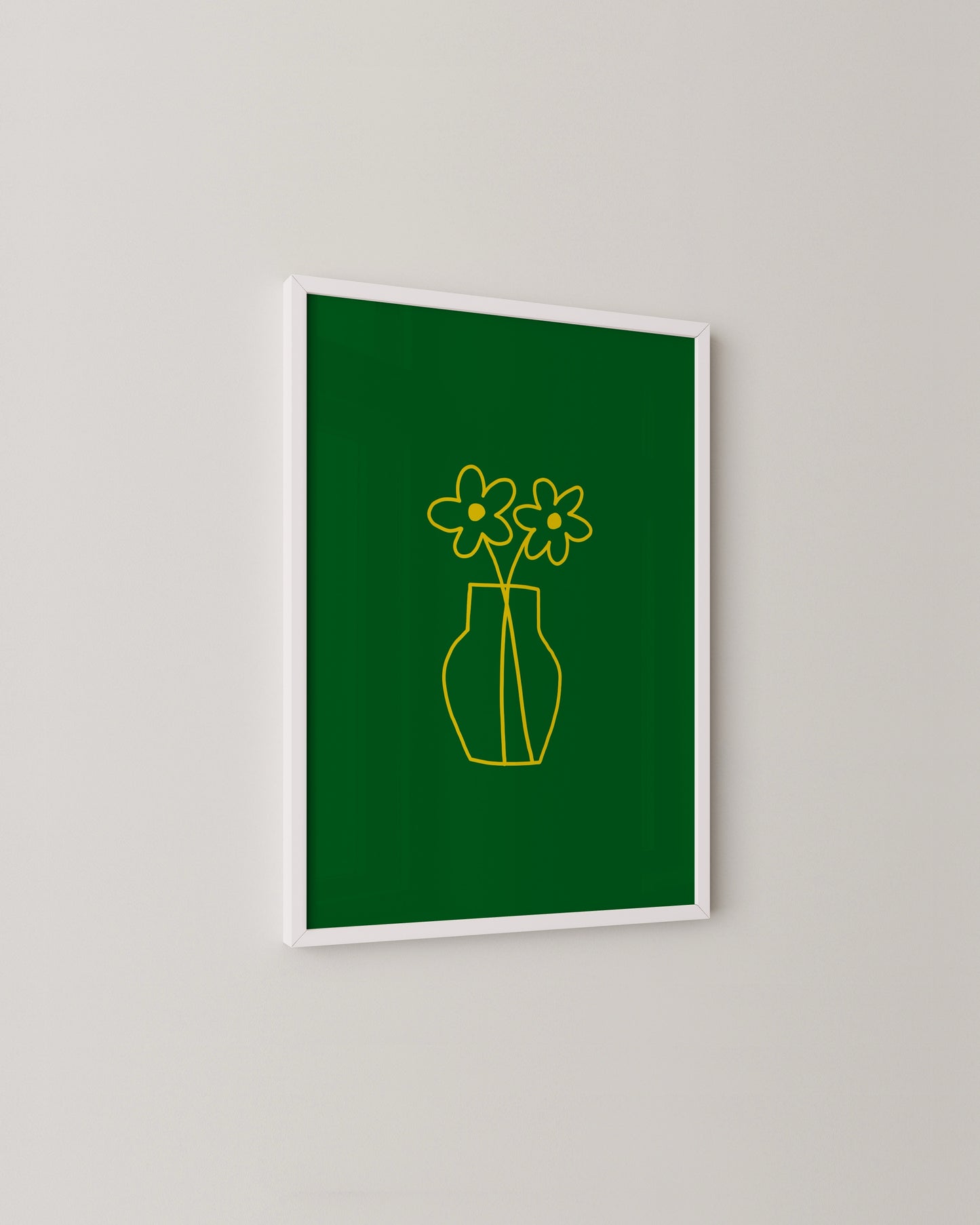 Yellow Vase Print- Wall Art -Paperhus- Printable wall art - Instant downloads - DIY home decor -Paperhus